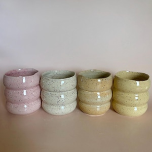 Vaso de cerámica con burbujas – Gres de colores – 15 oz, 16 oz o 18 oz imagen 7