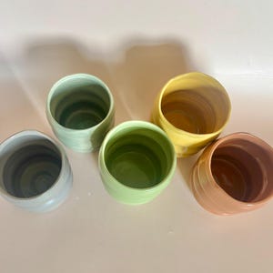 Vaso de cerámica con burbujas – Gres de colores – 15 oz, 16 oz o 18 oz imagen 5