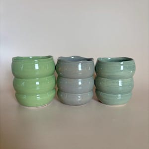 Vaso de cerámica con burbujas – Gres de colores – 15 oz, 16 oz o 18 oz imagen 6
