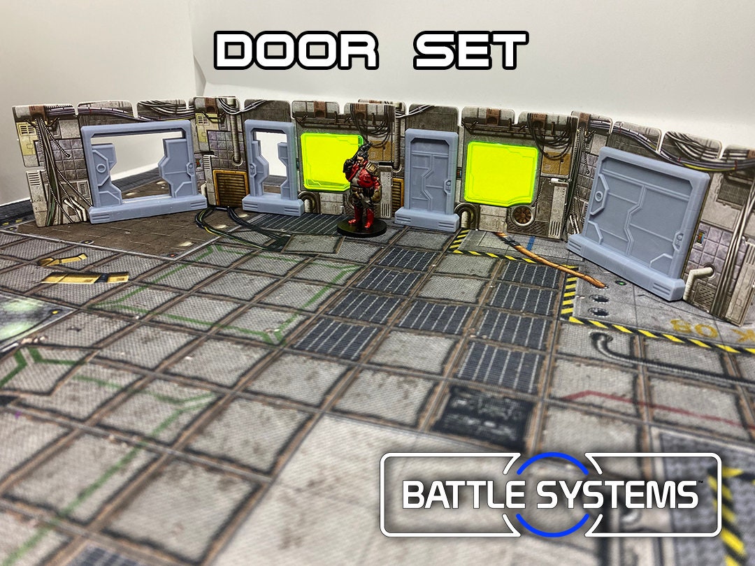 Core Space Cyberpunk Doors set Etsy