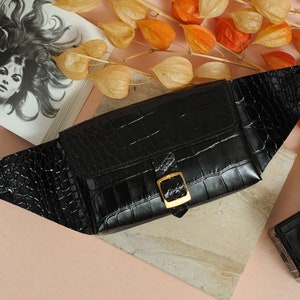 Sacs à main minimalistes/sac ceinture/Black Fanny Pack/Waist Bag/Hip Bag/Festival black Bag/ Sac exclusif pour femmes/sac à main de luxe/Sac de style street