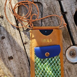 Real Leather Phone case with strap, Crossbody Bag for Mobile Phone, Cell Phone Bag, leather phone bag, Stylish Sling Phone Bag Sustainable image 5