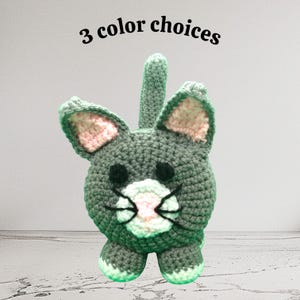 Funda de papel higiénico de gatito tejida a mano: decoración para el baño de gatos