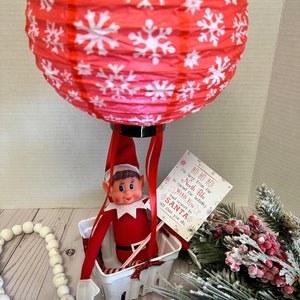 Elf Prop, Hot Air Balloon Arrival, Elf Kit, Elf Scenes and Ideas, 2023 Elf Kit, Kids Activities, Christmas Activities, 24 days of Christmas