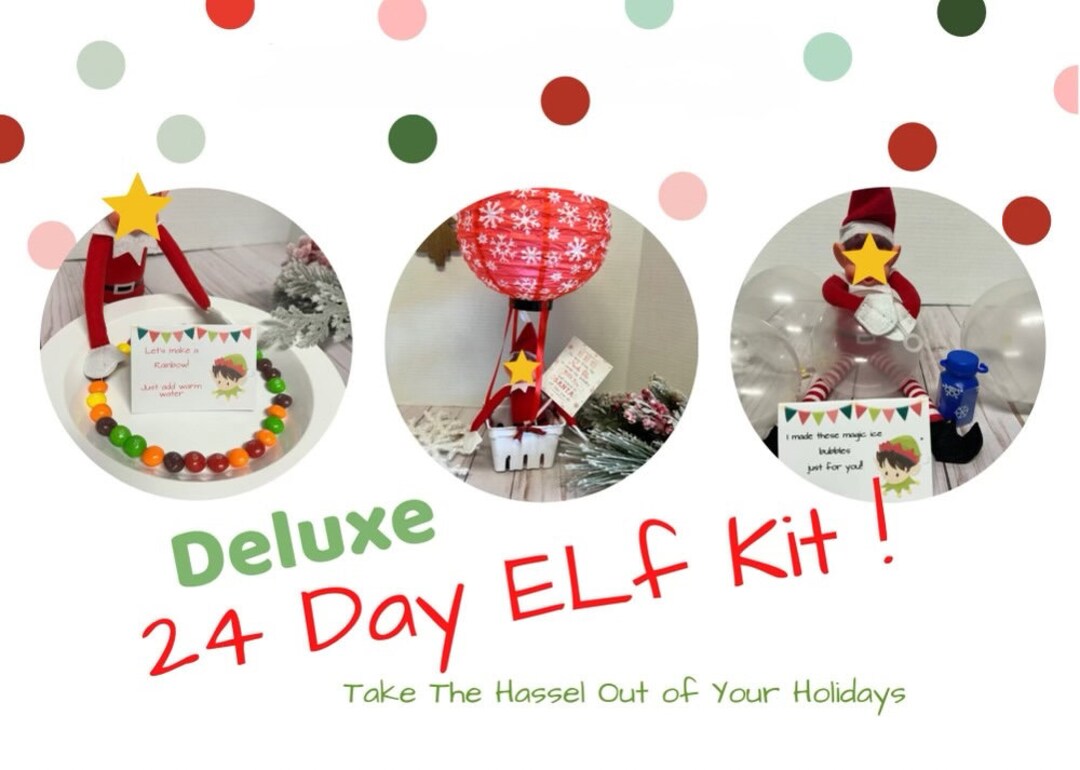 24 Day Elf Kit: Christmas Activities & Props - Etsy