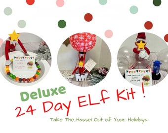 24 Day Elf Kit: Christmas Activities & Props