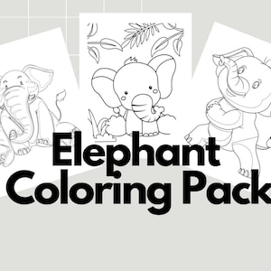 Elephant Coloring Pack