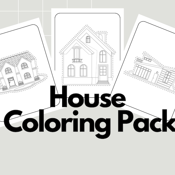 House Coloring pack