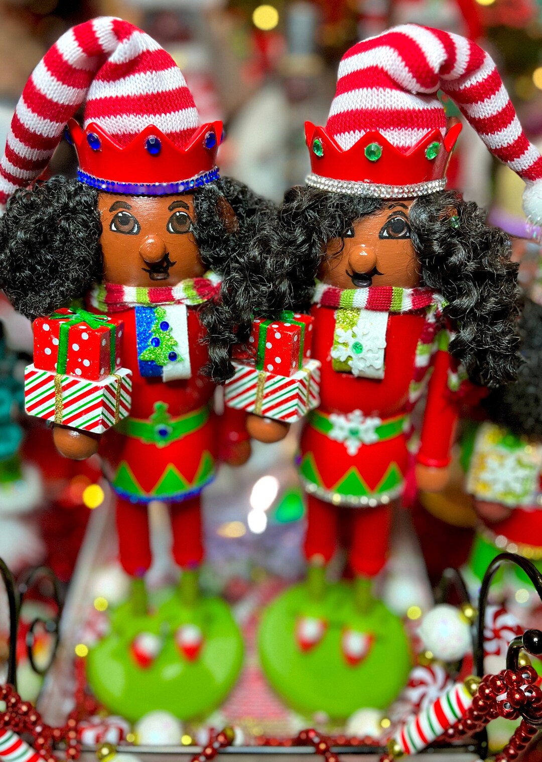 Collectible Nutcracker Dolls Mr. & Mrs. Elf Doll Decor Etsy