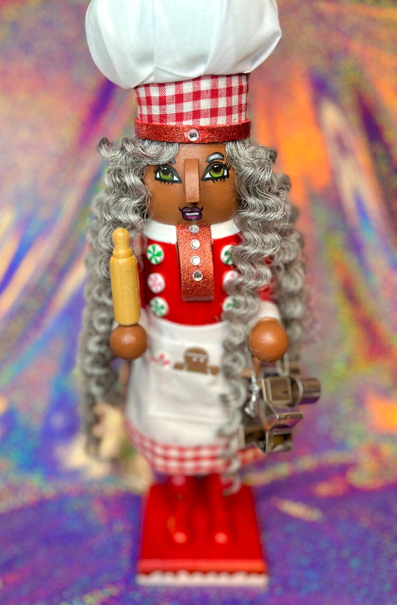 Collectible Mr. & Mrs. Gingerbread Nutcracker Dolls african American