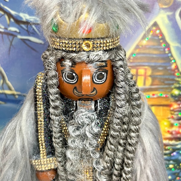African American Nutcracker Figurine Etsy