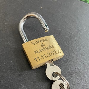 Love lock, lock with engraving, Valentine&#39;s Day, personalized wedding gift, heart engraving, housewarming gift, love lock with engraving,