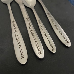 Cutlery engraving, cutlery set personalized, spoon, fork, knife, party, gift, wedding, tableware, set, kitchen, stainless steel, gift idea image 4