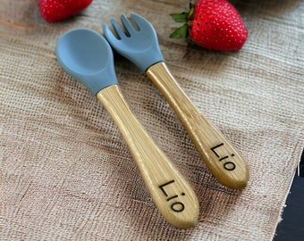 Children's cutlery & boards personalized - fork spoon with engraving, children's tableware, baby gift birth, gift, baptism gift, baptism,