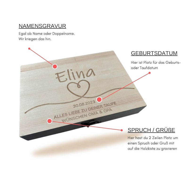 Kinderbesteck mit Gravur / Safari / inklusive Holzbox / Personalisiert mit Namen / Geschenkidee / Geburt / Personalisiert / Taufgeschenk Nur Box ohne Besteck