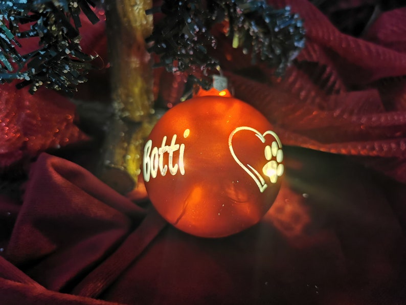 Illuminated Personalized Christmas Ball Names, Personalized Christmas Baubles, Gift Friends, Family Baby Birth, Bauble image 7