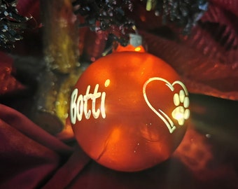 XXL, Illuminated personalized Christmas ball names, personalized Christmas tree balls, gift friends, family baby birth,