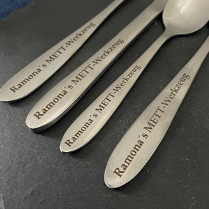 Cutlery engraving, cutlery set personalized, spoon, fork, knife, party, gift, wedding, tableware, set, kitchen, stainless steel, gift idea image 3