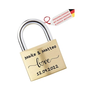 Love lock, lock with engraving, Valentine&#39;s Day, personalized wedding gift, heart engraving, housewarming gift, love lock with engraving,