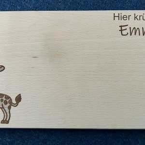 Children's cutlery with engraving / Safari / Personalized with name / Gift idea / Birth / Personalized breakfast board / Christening gift image 6