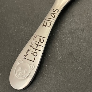 Children's cutlery with engraving / bear / personalized with name / gift idea / birth / baby / cutlery / stainless steel / christening gift / fork