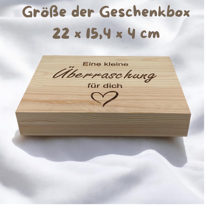 Houten geschenkdoos | Gepersonaliseerd met persoonlijke gravering | Vul je eigen houten doos | Cadeau voor vriendin, moeder, oma | Hoge kwaliteit afbeelding 5