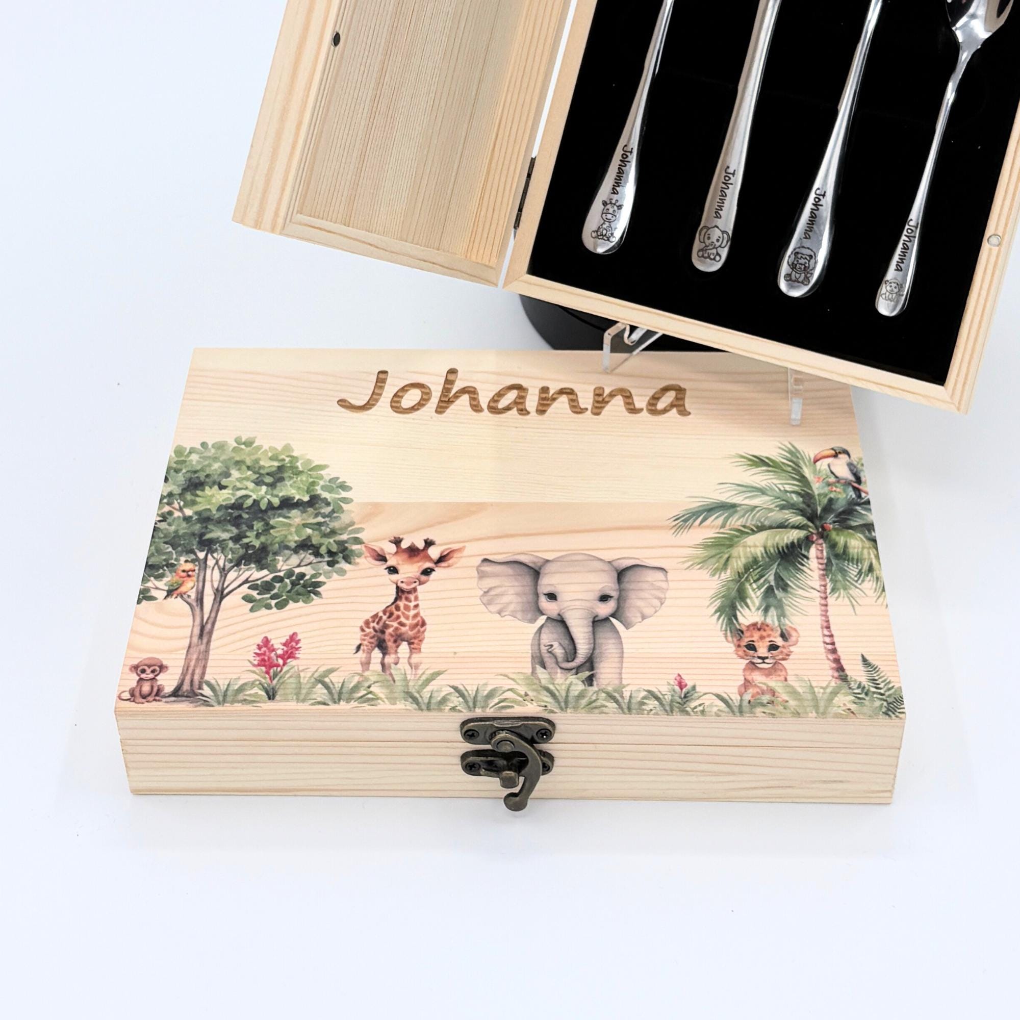 Couverts Enfant Personnalisés Avec Coffret Imprimé - Motif