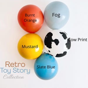 Retro Toy Story Balloon Garland: Woody Birthday Party Decorations, First Rodeo Party
