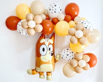 Licensed Bingo Balloon Garland: Bluey And Bingo Birthday Decorations
