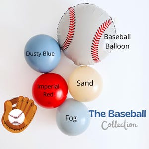 Baseball Balloon Garland, Baseball Theme Birthday, Rookie of The Year Balloon Garland, Baseball Party Decor, Baseball Birthday Decorations