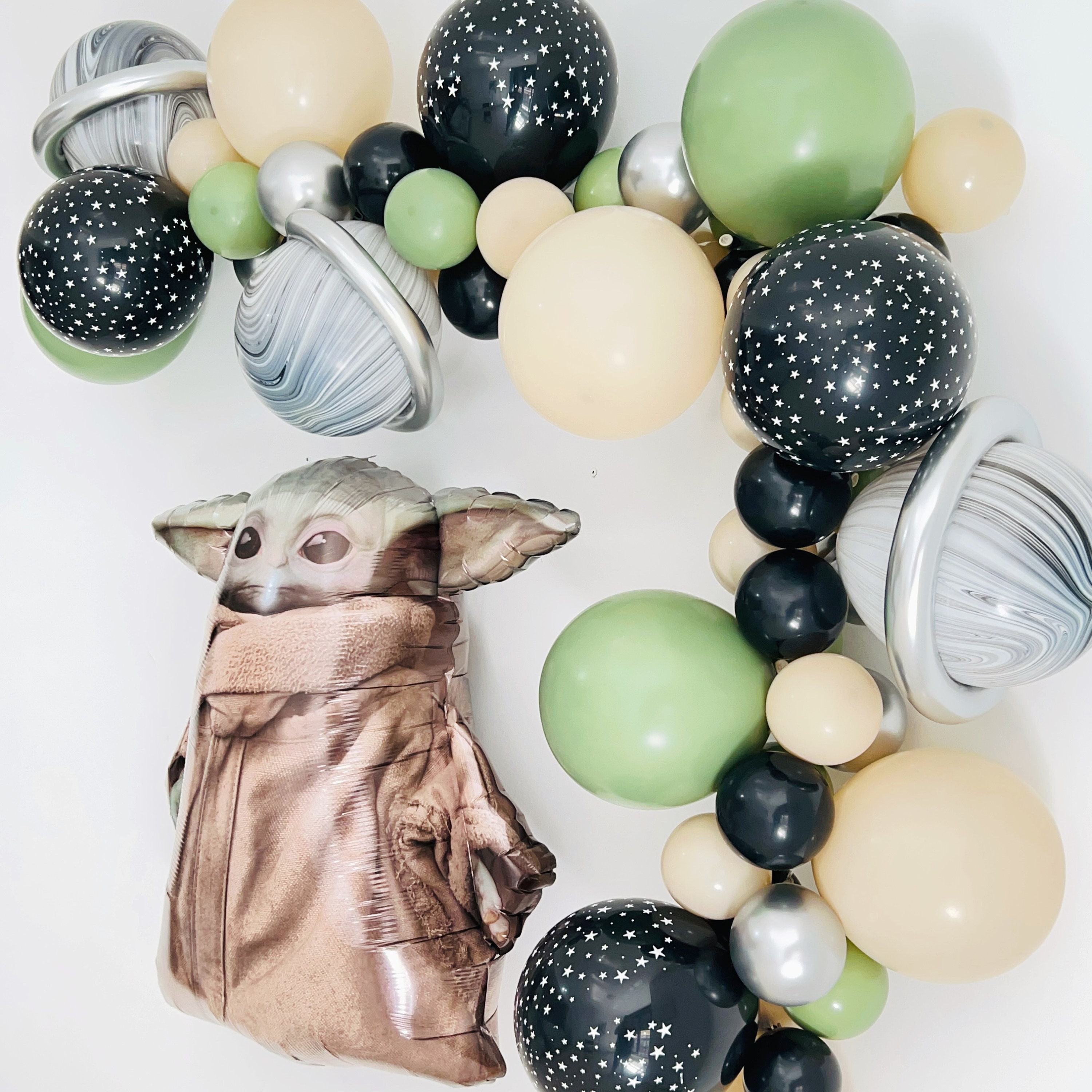 Licensed Baby Yoda Balloon Garland: Star Wars Birthday Decorations - Etsy