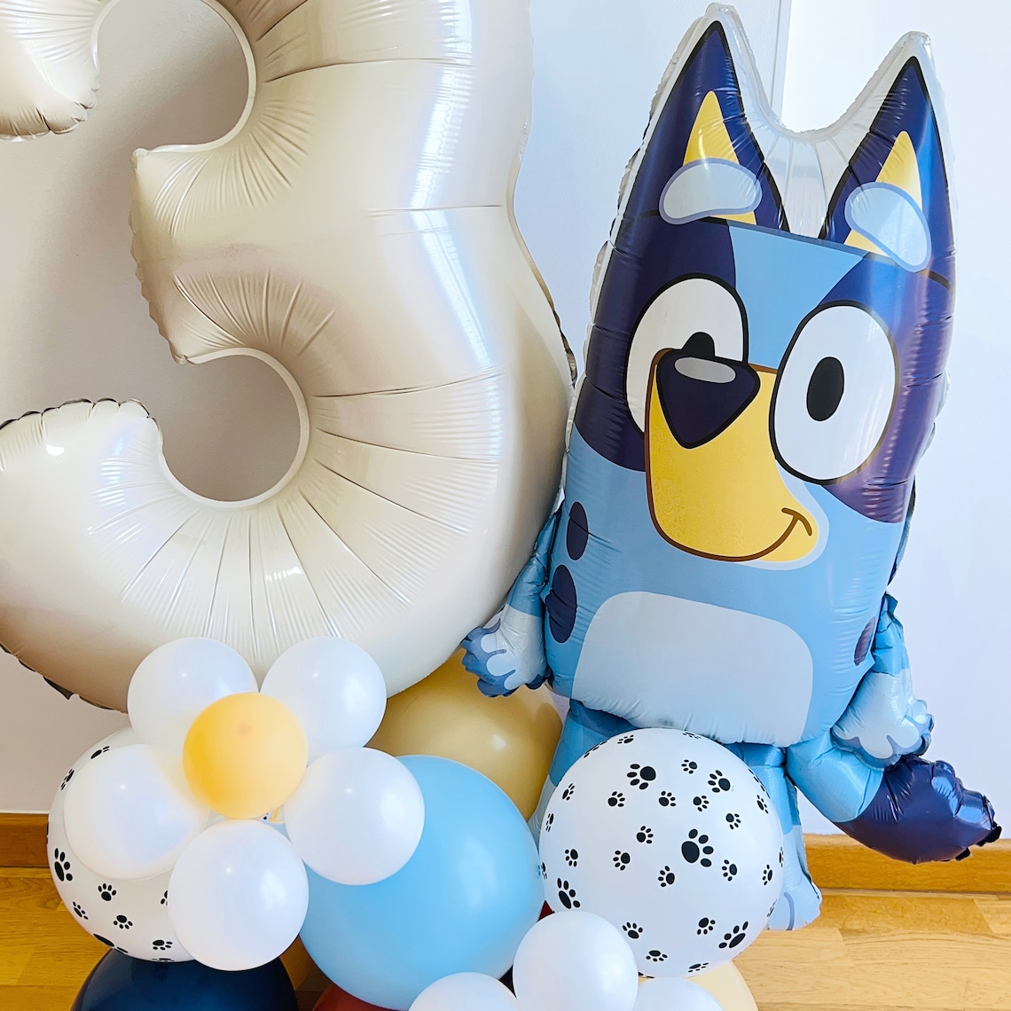 Diy Bluey Balloon Sculpture Bluey Birthday Decorations Bluey Etsy