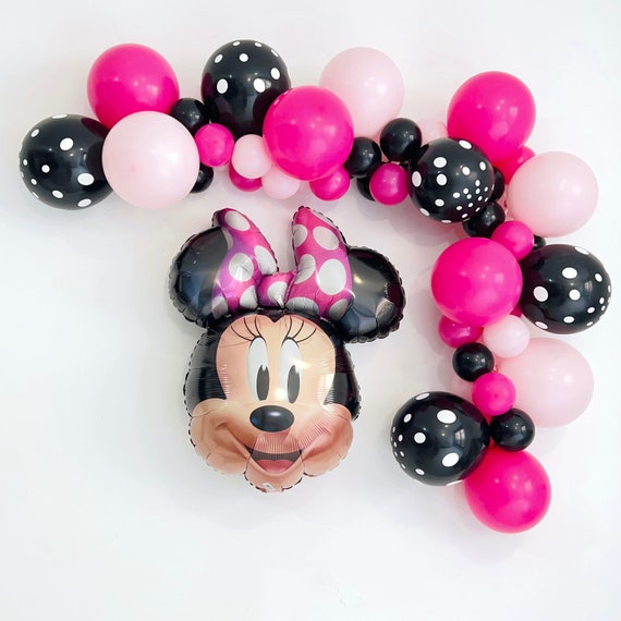 Ghirlanda di palloncini Minnie Mouse, decorazioni di compleanno Minnie  Mouse, compleanno a tema Minnie Mouse, decorazioni per feste Minnie Mouse,  Minnie Party -  Italia