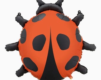 Folieballon met lieveheersbeestje: Feestdecoraties met bosthema
