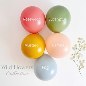 Wildflower Balloon Garland: Baby in Bloom Baby Shower Decorations