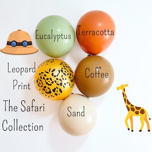 Safari Balloon Garland, Safari Balloons, Safari Birthday Decorations, Safari Themed Birthday, Jungle Party Decor, Safari Party Decorations
