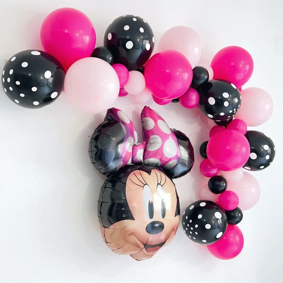 Guirlande de ballons Minnie Mouse, décorations d'anniversaire
