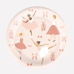 Ballerina Party Plates, Ballerina Birthday Decorations, Ballerina Themed Birthday, Ballet Party Decorations, Ballerina Party Decorations