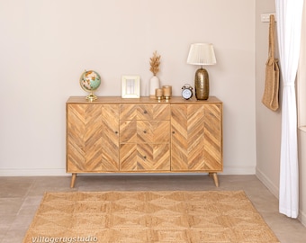 Handgemaakt gevlochten jute vloerkleed: boho-decor van natuurlijke vezels