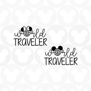 Worked Traveler, Mickey Minnie Mouse, Ears Head Bow, Svg Png Formats, Instant Download, Silhouette Cameo, Cricut