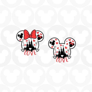 Buy Mickey Minnie Mouse, Ears, Bow, Heart, Valentines Day, Castle ...