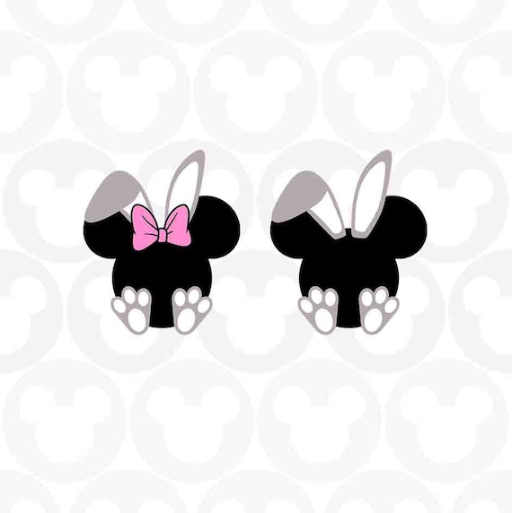 Fuera de plazo Embutido Domar Happy Easter Mickey Minnie Mouse Bunny Ears Feet Bow - Etsy