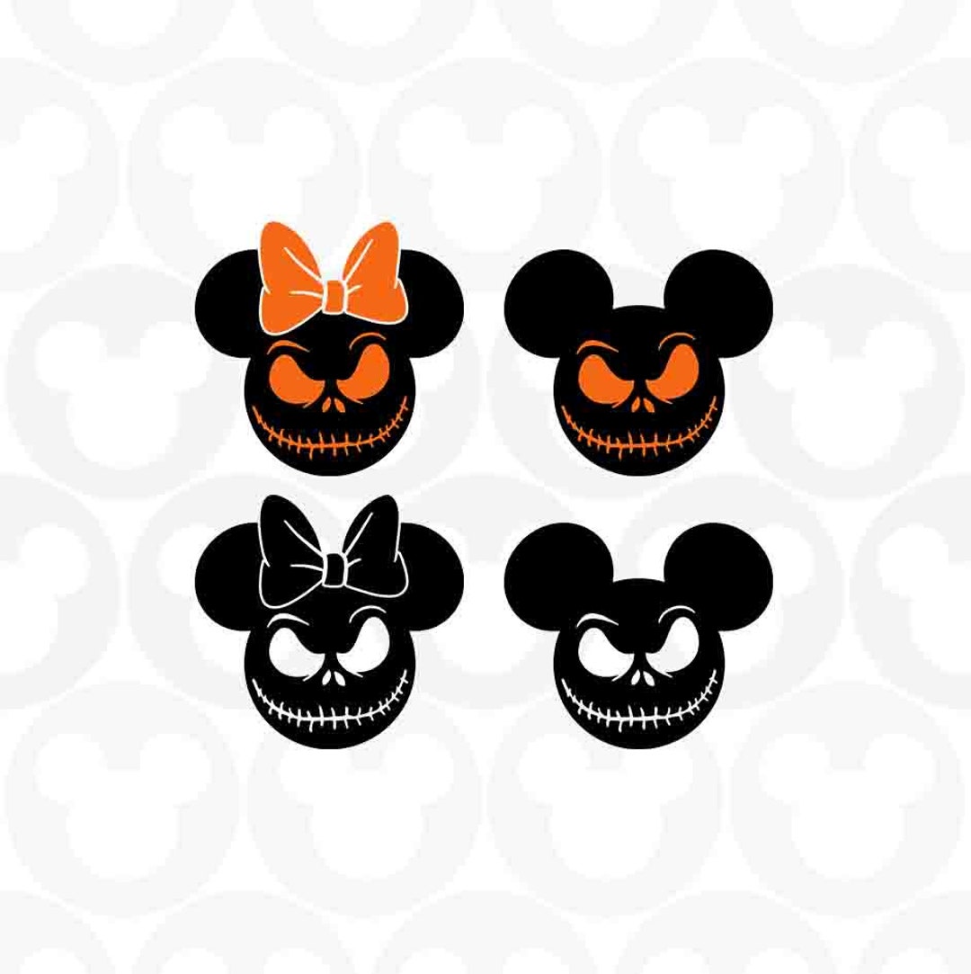 MeeQee Bandeaux d' Halloween Mickey Minnie Mouse Oreilles de Souris Arc Bandeau Citrouille Chauve-Souris Fantôme et Toile D'araignée Halloween Forme Bandeau Accessoires pour Enfants et Dames