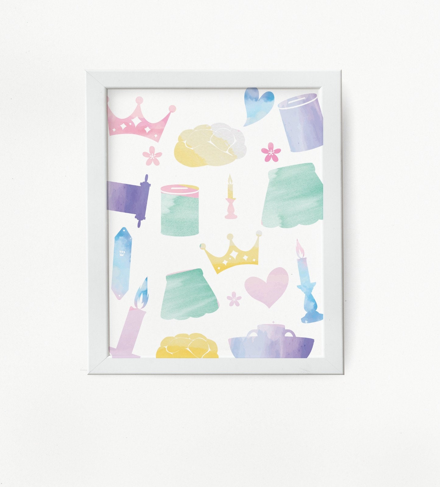 Set of 8 Jewish Nursery Decor, Baby Gift, Printable, Boy, Initial