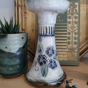 Art deco ceramic sandstone candle holder Grégoire