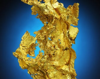 Crystalized Leaf Gold - Folsom Mining District, Sacramento, California