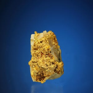 Crystallized Gold on Quartz Natural Crystal Gold Specimen - Sonora, Mexico