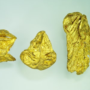 Native Gold Crystals Natural Crystallized Leafy Gold Specimens - Northern Sonoran Desert, Mexico