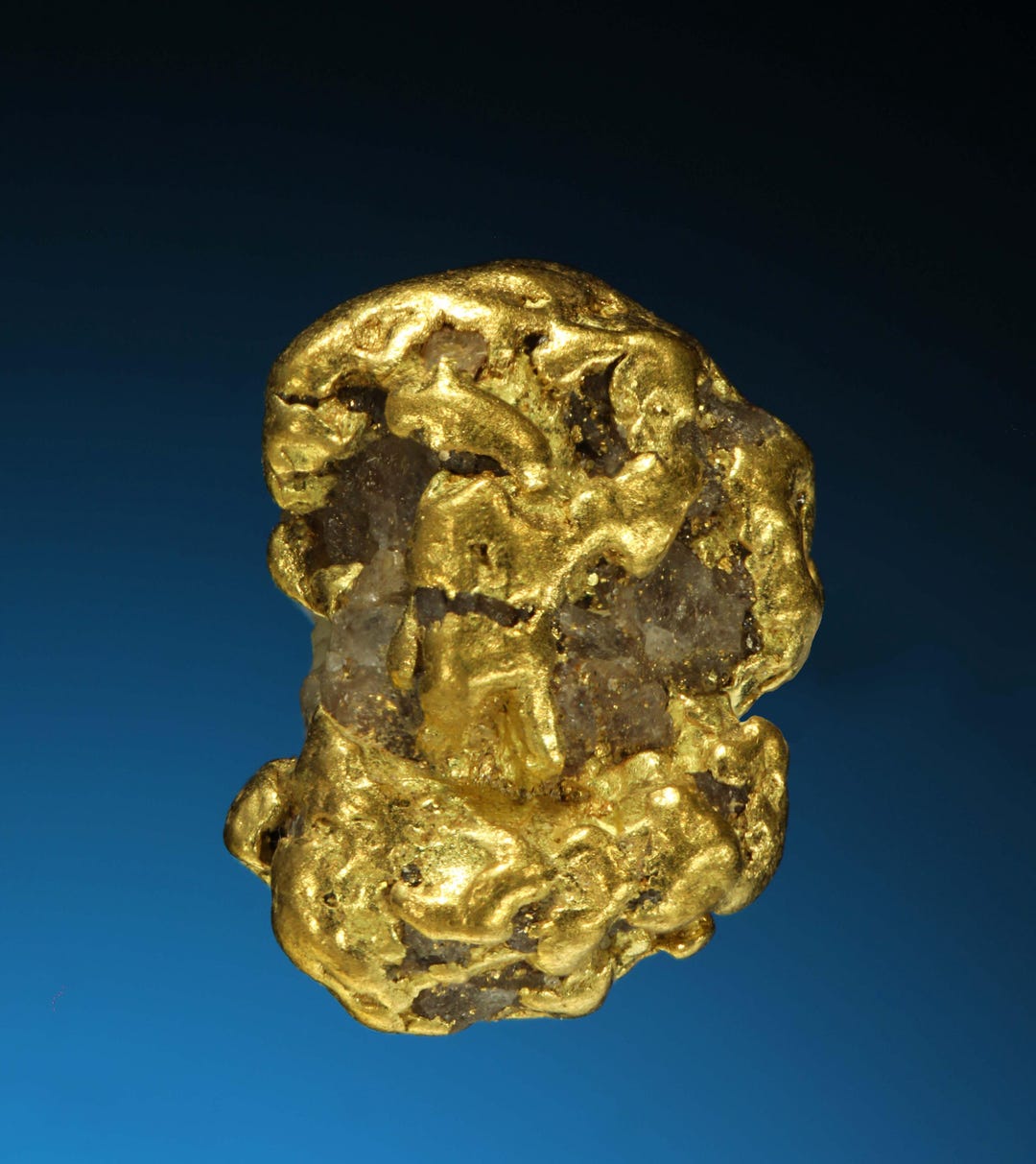 Natural Dense Gold Nugget Specimen - Caborca Municipality, Sonora ...