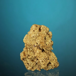 方解石マトリックス上の天然金箔結晶 天然金標本 - カリフォルニア州